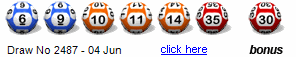 Draw: 2487 - 6,9,10,11,14,35, bonus 30