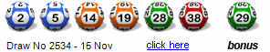 Draw: 2534 - 2,5,14,19,28,38, bonus 29