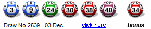Draw: 2539 - 3,9,24,30,38,40, bonus 34