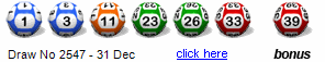 Draw: 2547 - 1,3,11,23,26,33, bonus 39