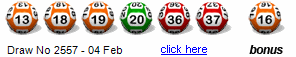 Draw: 2557 - 13,18,19,20,36,37, bonus 16